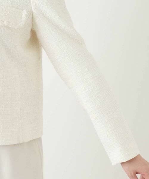 Leilian / レリアン テーラードジャケット | ツイードノーカラージャケット【BOURGE】 | 詳細24