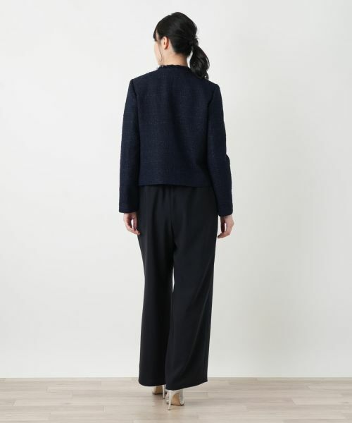 Leilian / レリアン テーラードジャケット | ツイードノーカラージャケット【BOURGE】 | 詳細3