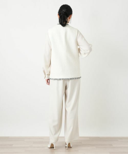 Leilian / レリアン テーラードジャケット | ラメツイードベスト【BOURGE】 | 詳細18