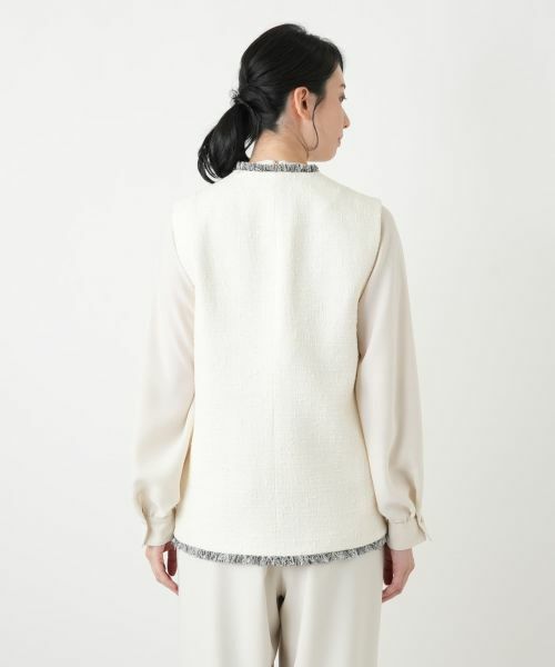 Leilian / レリアン テーラードジャケット | ラメツイードベスト【BOURGE】 | 詳細21