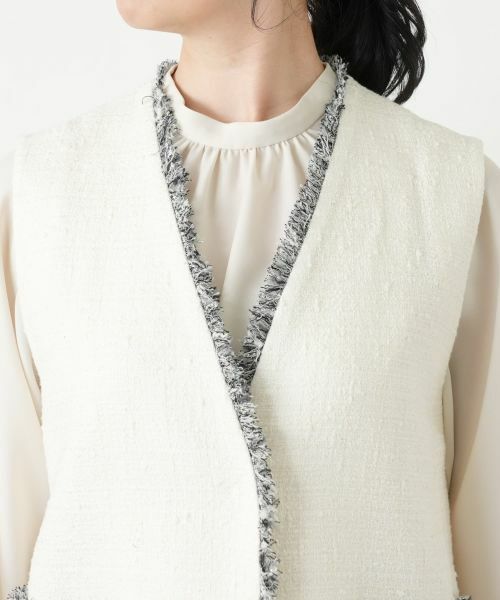 Leilian / レリアン テーラードジャケット | ラメツイードベスト【BOURGE】 | 詳細22