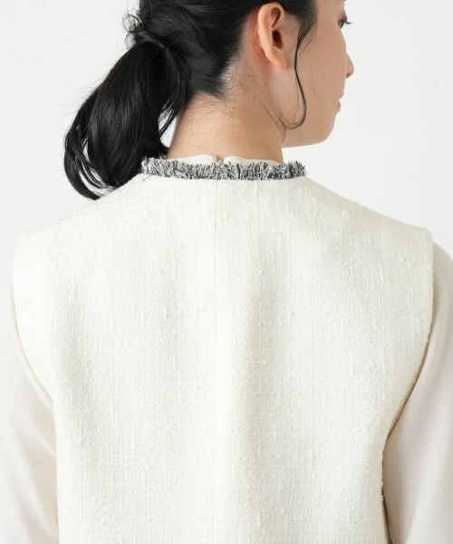 Leilian / レリアン テーラードジャケット | ラメツイードベスト【BOURGE】 | 詳細23