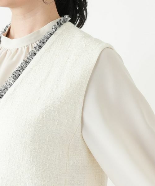 Leilian / レリアン テーラードジャケット | ラメツイードベスト【BOURGE】 | 詳細24