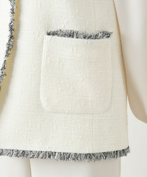 Leilian / レリアン テーラードジャケット | ラメツイードベスト【BOURGE】 | 詳細25