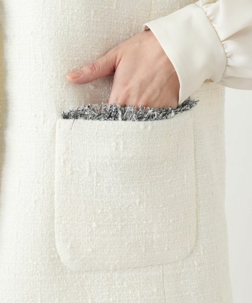 Leilian / レリアン テーラードジャケット | ラメツイードベスト【BOURGE】 | 詳細26