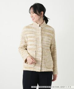 Leilian / レリアン テーラードジャケット | ツイードスタンドカラージャケット