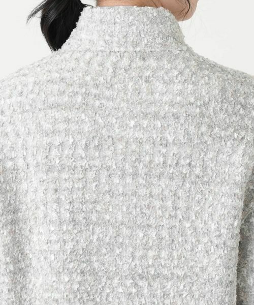 Leilian / レリアン テーラードジャケット | ツイードスタンドカラージャケット | 詳細11
