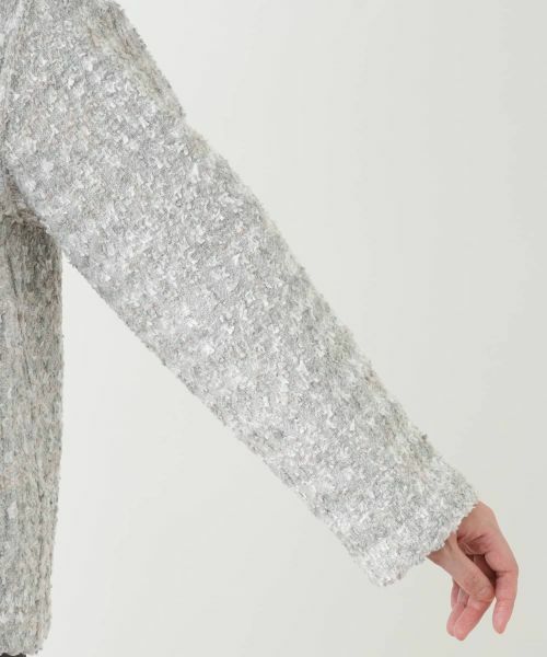 Leilian / レリアン テーラードジャケット | ツイードスタンドカラージャケット | 詳細12