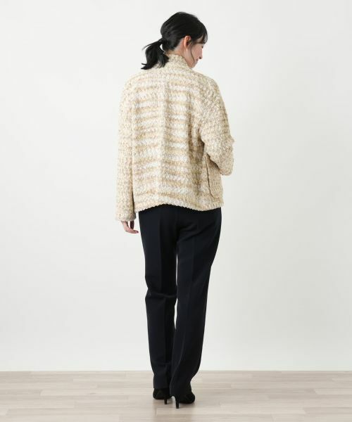 Leilian / レリアン テーラードジャケット | ツイードスタンドカラージャケット | 詳細3
