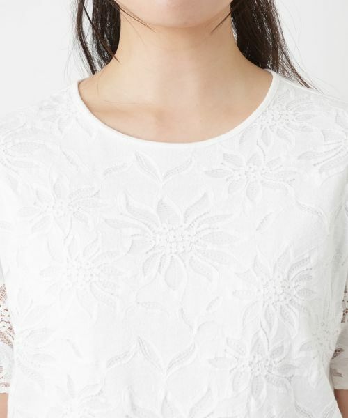 Leilian / レリアン カットソー | ラッセルレースカットソー【ROCHAS Premiere】【26年3月カタログ】 | 詳細13