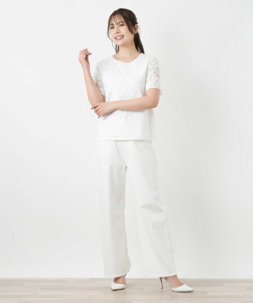 Leilian / レリアン カットソー | ラッセルレースカットソー【ROCHAS Premiere】【26年3月カタログ】 | 詳細2