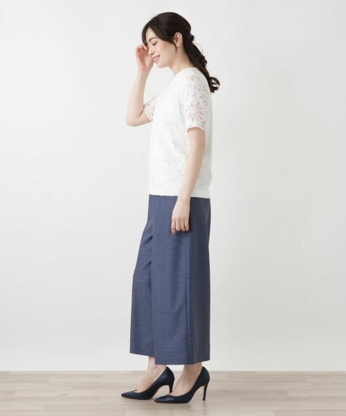 Leilian / レリアン カットソー | ラッセルレースカットソー【ROCHAS Premiere】【26年3月カタログ】 | 詳細20