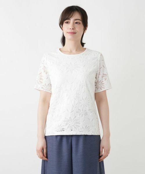 Leilian / レリアン カットソー | ラッセルレースカットソー【ROCHAS Premiere】【26年3月カタログ】 | 詳細22