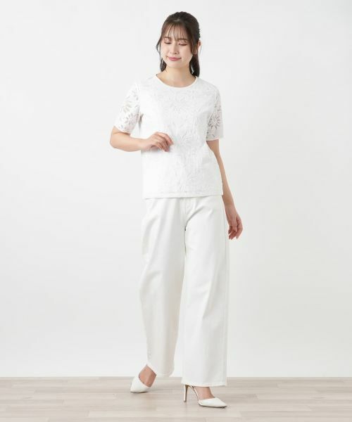 Leilian / レリアン カットソー | ラッセルレースカットソー【ROCHAS Premiere】【26年3月カタログ】 | 詳細3