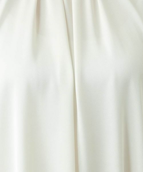 Leilian / レリアン シャツ・ブラウス | サテンフリルギャザーブラウス | 詳細17