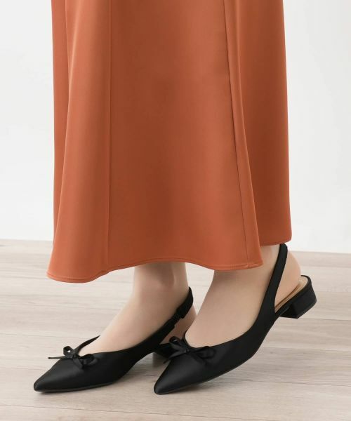 Leilian / レリアン ミニ・ひざ丈スカート | サテンロングスカート | 詳細12