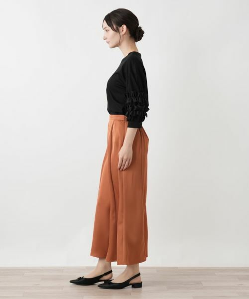 Leilian / レリアン ミニ・ひざ丈スカート | サテンロングスカート | 詳細5