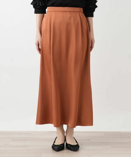 Leilian / レリアン ミニ・ひざ丈スカート | サテンロングスカート | 詳細7
