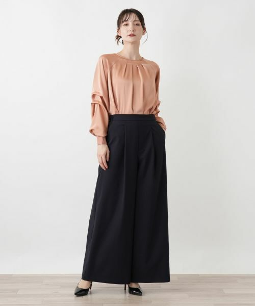 Leilian / レリアン その他パンツ | タックワイドパンツ | 詳細1