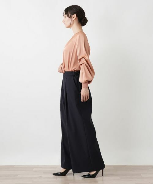 Leilian / レリアン その他パンツ | タックワイドパンツ | 詳細2