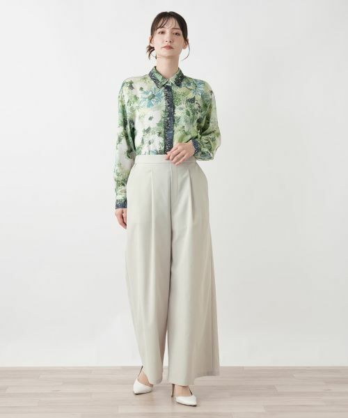 Leilian / レリアン その他パンツ | タックワイドパンツ | 詳細4