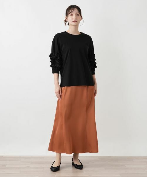 Leilian / レリアン カットソー | フリルスリーブカットソー | 詳細1