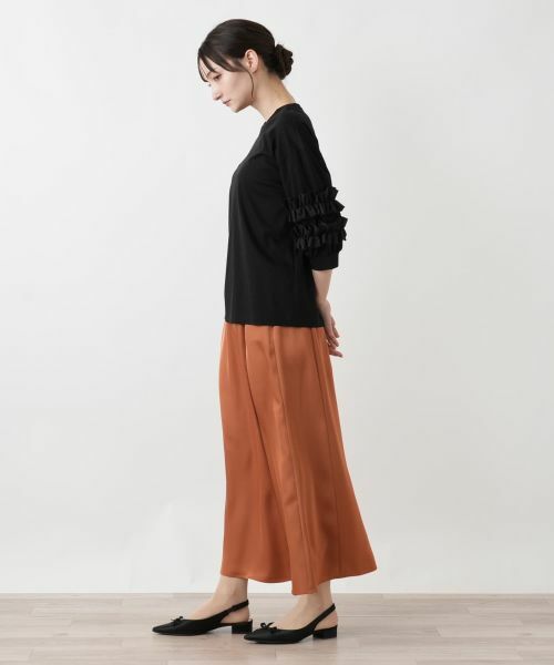 Leilian / レリアン カットソー | フリルスリーブカットソー | 詳細2