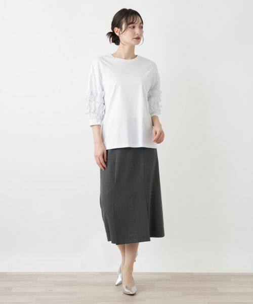 Leilian / レリアン カットソー | フリルスリーブカットソー | 詳細4