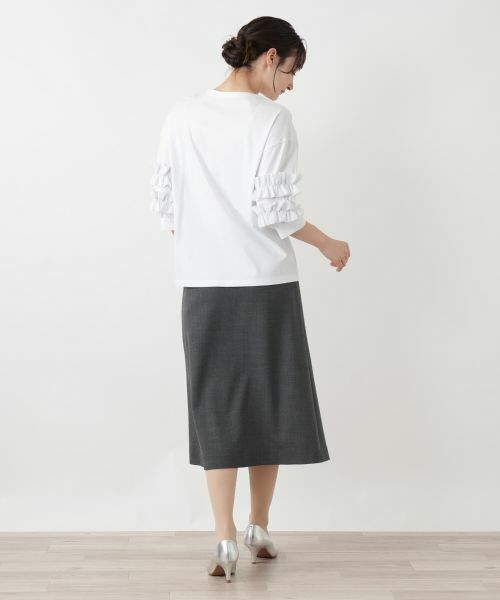 Leilian / レリアン カットソー | フリルスリーブカットソー | 詳細6