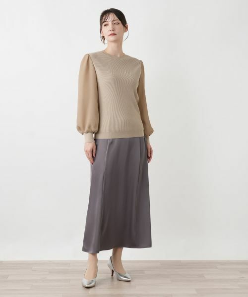 Leilian / レリアン ニット・セーター | 切替ボリュームスリーブニット | 詳細4