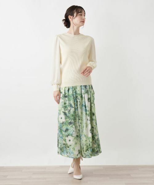 Leilian / レリアン ニット・セーター | 切替ボリュームスリーブニット | 詳細7