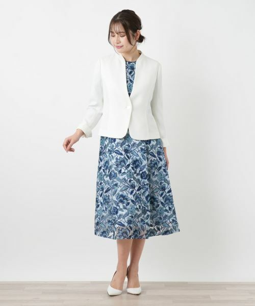 Leilian / レリアン テーラードジャケット | ジャカードジャケット【セレモニー】【26年3月カタログ】 | 詳細1