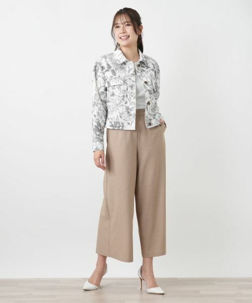 Leilian / レリアン テーラードジャケット | サッカー地ショールジャケット【Rich 1-mile】【26年3月カタログ】 | 詳細1