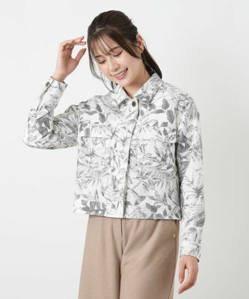 Leilian / レリアン テーラードジャケット | サッカー地ショールジャケット【Rich 1-mile】【26年3月カタログ】 | 詳細11