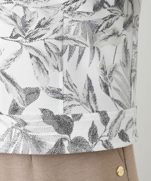 Leilian / レリアン テーラードジャケット | サッカー地ショールジャケット【Rich 1-mile】【26年3月カタログ】 | 詳細20