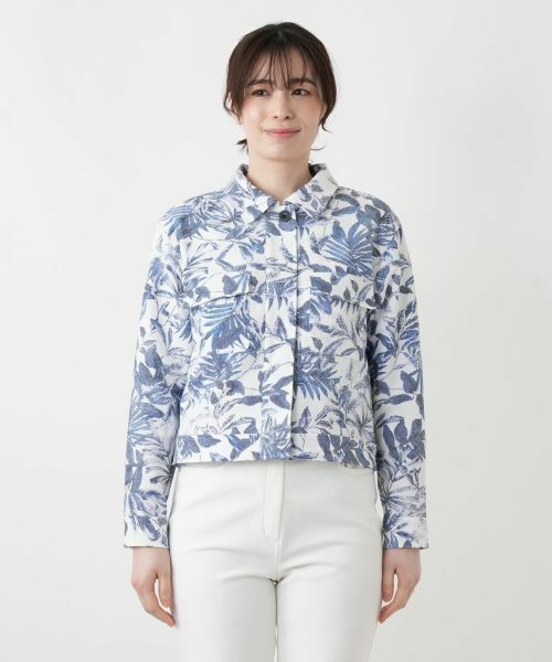 Leilian / レリアン テーラードジャケット | サッカー地ショールジャケット【Rich 1-mile】【26年3月カタログ】 | 詳細27