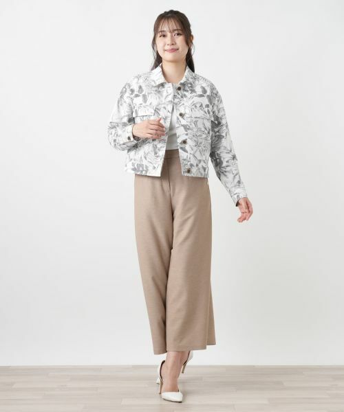 Leilian / レリアン テーラードジャケット | サッカー地ショールジャケット【Rich 1-mile】【26年3月カタログ】 | 詳細4