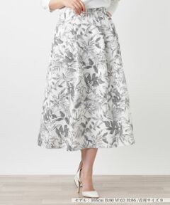 サッカー地プリントスカート【Rich 1-mile】【26年3月カタログ】