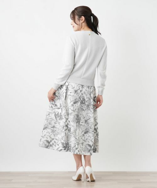 Leilian / レリアン ミニ・ひざ丈スカート | サッカー地プリントスカート【Rich 1-mile】【26年3月カタログ】 | 詳細10