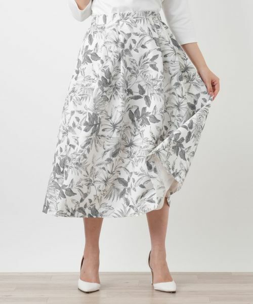 Leilian / レリアン ミニ・ひざ丈スカート | サッカー地プリントスカート【Rich 1-mile】【26年3月カタログ】 | 詳細11