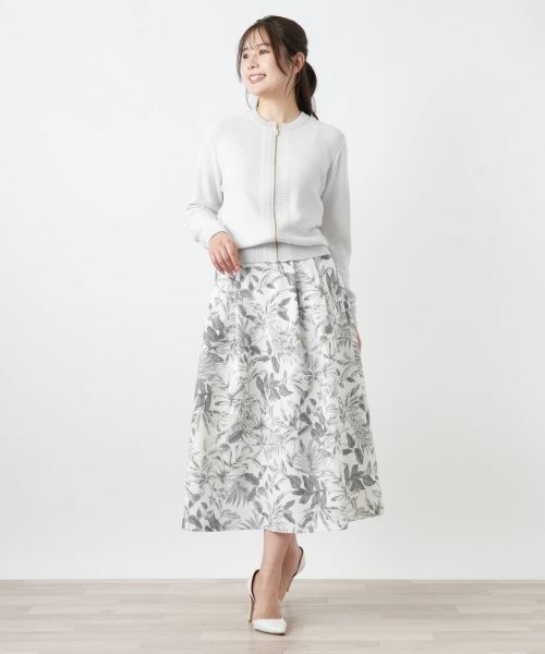 Leilian / レリアン ミニ・ひざ丈スカート | サッカー地プリントスカート【Rich 1-mile】【26年3月カタログ】 | 詳細2