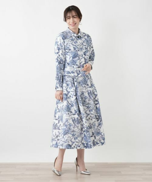 Leilian / レリアン ミニ・ひざ丈スカート | サッカー地プリントスカート【Rich 1-mile】【26年3月カタログ】 | 詳細21