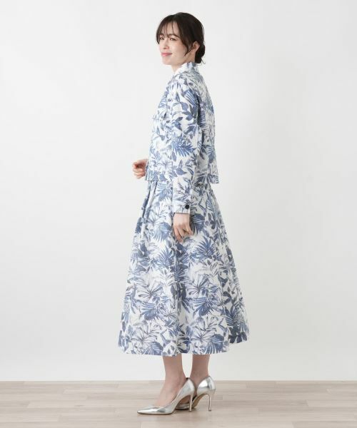 Leilian / レリアン ミニ・ひざ丈スカート | サッカー地プリントスカート【Rich 1-mile】【26年3月カタログ】 | 詳細22