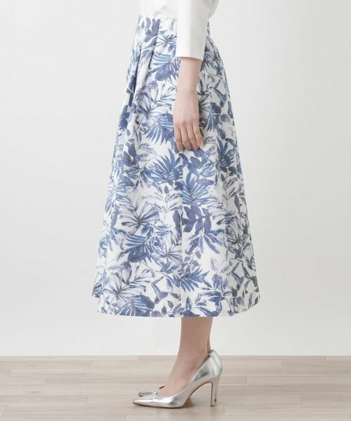 Leilian / レリアン ミニ・ひざ丈スカート | サッカー地プリントスカート【Rich 1-mile】【26年3月カタログ】 | 詳細25