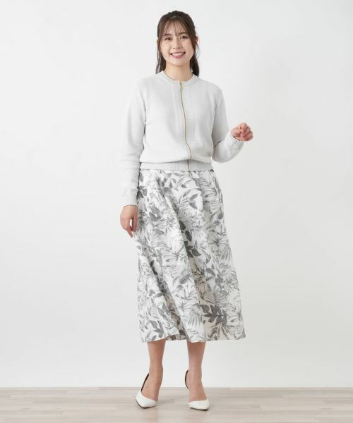 Leilian / レリアン ミニ・ひざ丈スカート | サッカー地プリントスカート【Rich 1-mile】【26年3月カタログ】 | 詳細6