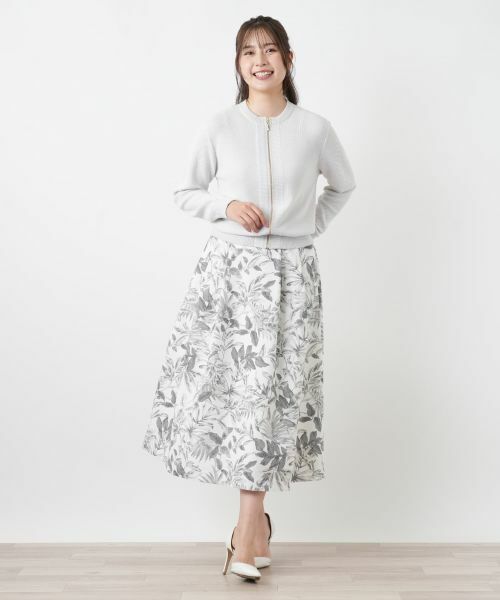 Leilian / レリアン ミニ・ひざ丈スカート | サッカー地プリントスカート【Rich 1-mile】【26年3月カタログ】 | 詳細8