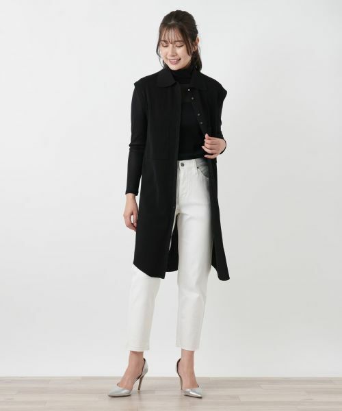 Leilian / レリアン テーラードジャケット | ロングニットジレ【26年3月カタログ】 | 詳細3