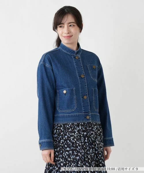 Leilian / レリアン テーラードジャケット | デニムジャケット【L JEANS】【26年3月カタログ】（ロイヤルブルー）