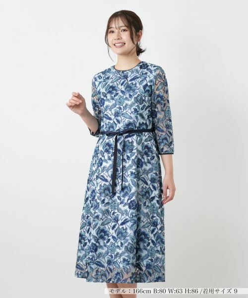 Leilian / レリアン ドレス | レースワンピース【セレモニー】【26年3月カタログ】（ロイヤルブルー）