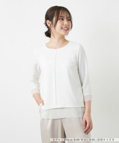 Leilian / レリアン カットソー | シフォン袖カットソー【26年3月カタログ】